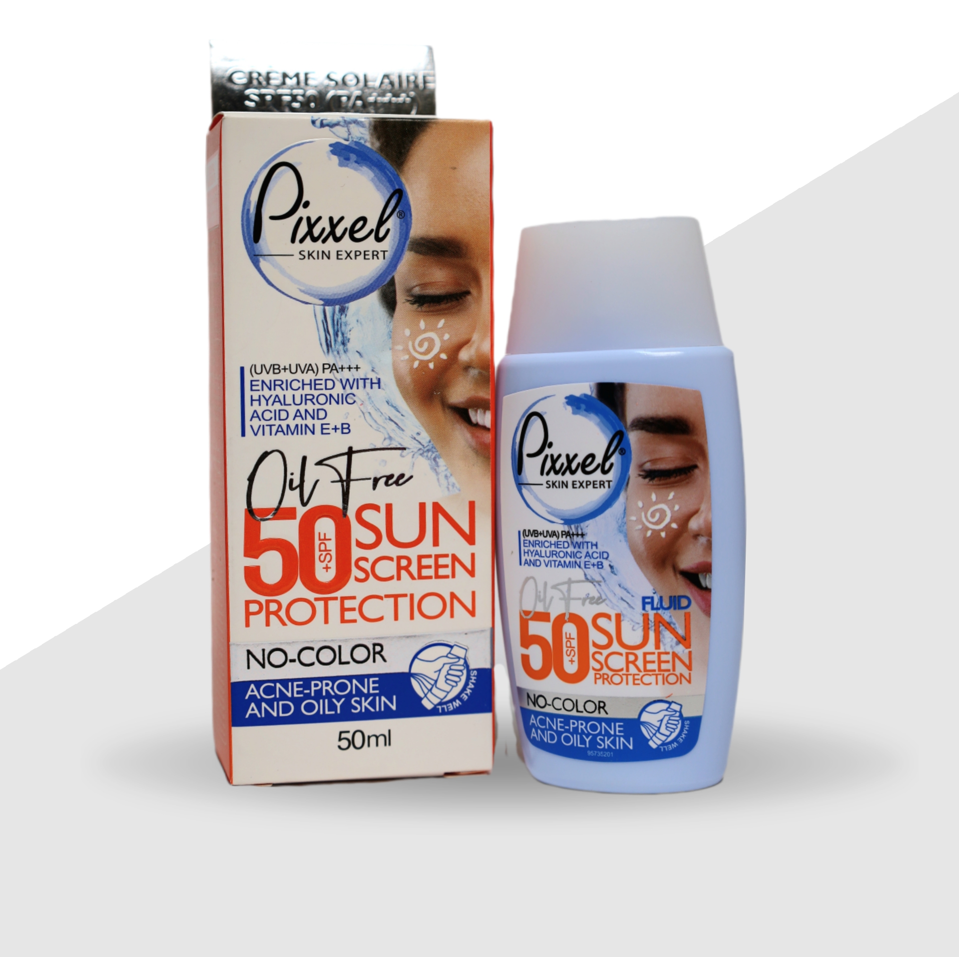 کرم ضد آفتاب پیکسل مناسب پوست های چرب SPF50 بدون رنگ-50 میلی لیتر