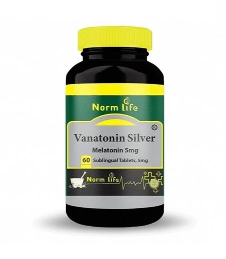قرص زیرزبانی واناتونین ملاتونین سیلور 5 میلی گرم - 60 عددی    تاریخ انقضا 2026/12