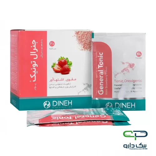 ساشه جنرال تونیک دینه با طعم توت فرنگی - 20 عددی