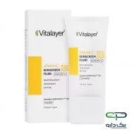 ضدآفتاب فلوئید ویتامین سی ویتالیر SPF50 بی رنگ - 50 میلی لیتر