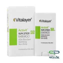 ضدآفتاب استیکی اکتی ویت SPF50 ویتالیر - 15 گرم