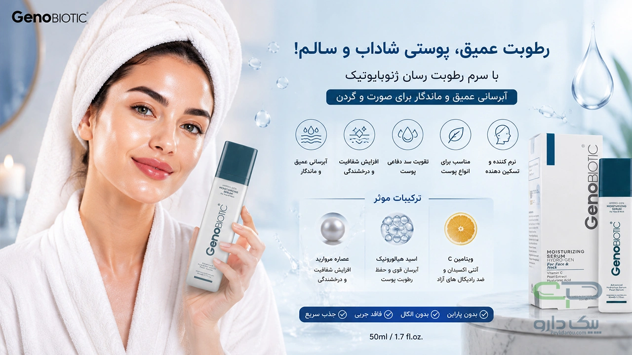 Geno Biotic Moisturizing Serum For Face And Neck 50 ml